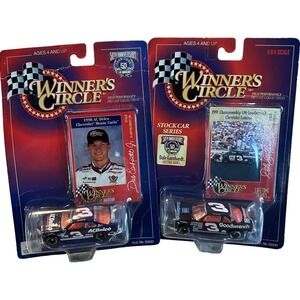 Set Lot.of 2 #3 Car Dale Earnhardt Sr Jr 1/64 Winners Circle Nascar 1991 - 1998